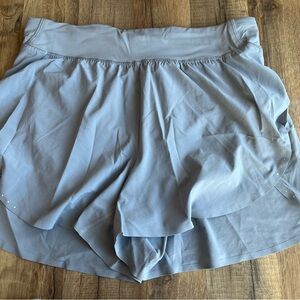 lululemon fast and free high-rise split short in rhino grey